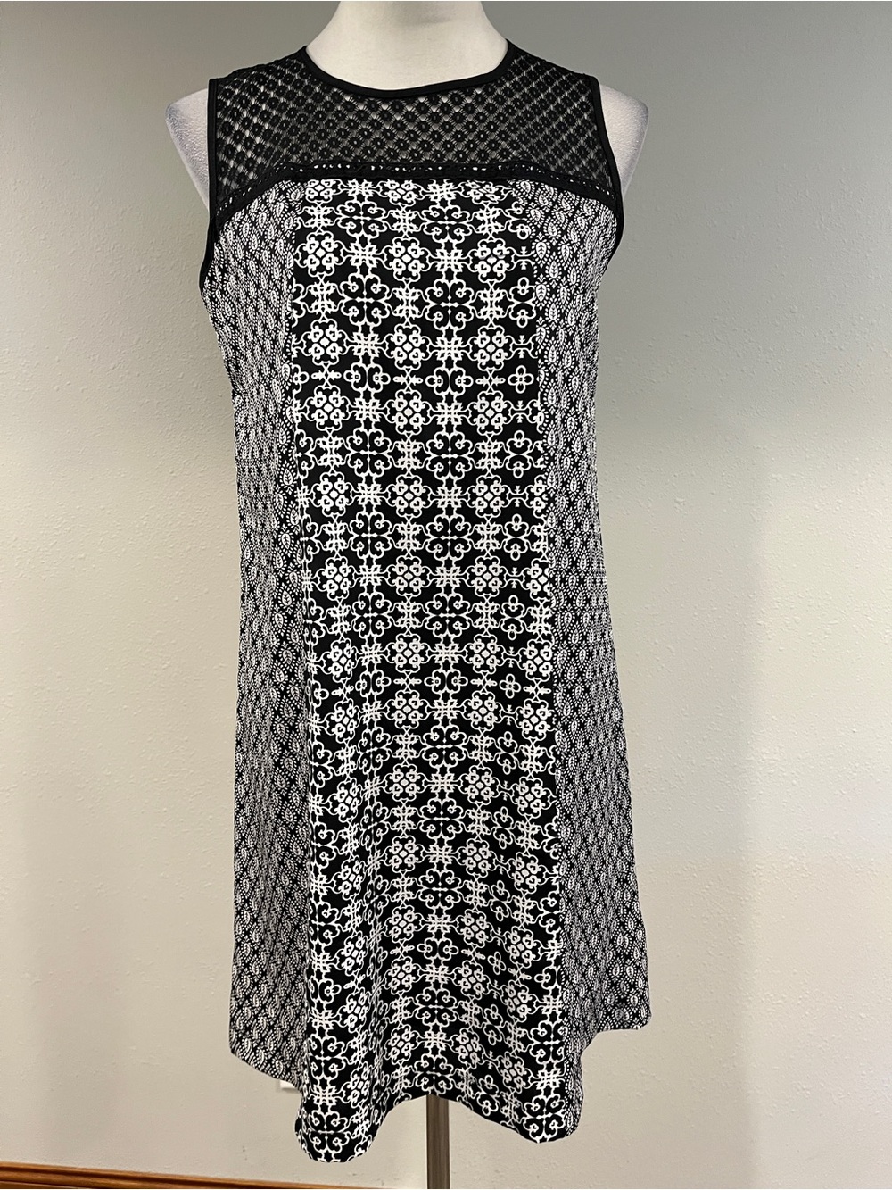 Xhilaration geometric print Sleeveless A-Line mini dress
